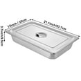 thumbnail image 3 of VEVOR 4 Pack Steam Table Pans 20.9 x 12.8 x 3.9 Inch Deep Steam Table Pan Full Size 13L Deep Food Container Stainless Steel Oven Tray Hotel Pans Anti-Jam Steam Table Food Pan, 3 of 9