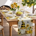 thumbnail image 6 of Placemats Set of 6, Gnome Honey Bee Place Mats Sunflower Retro Tablemats Washable Placemat Table Decoration for Kitchen Table Dinner Party Home Decor Indoor Outdoor 13x19 Inch, 6 of 9