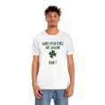 thumbnail image 2 of When Irish Eyes Are Smiling Run unisex white St. Patricks Day tee, 2 of 6