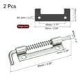 thumbnail image 2 of Unique Bargains Spring Loaded Latch Pin, 2 Pack 3.35' - 304 Stainless Steel Spring Latch, Right-Handed with Hole (Silver), 2 of 5