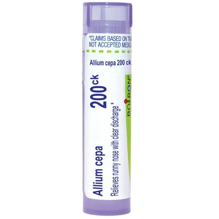 Boiron Allium Cepa 200CK, Homeopathic Medicine for Runny Nose With Clear Discharge, 80 Pellets