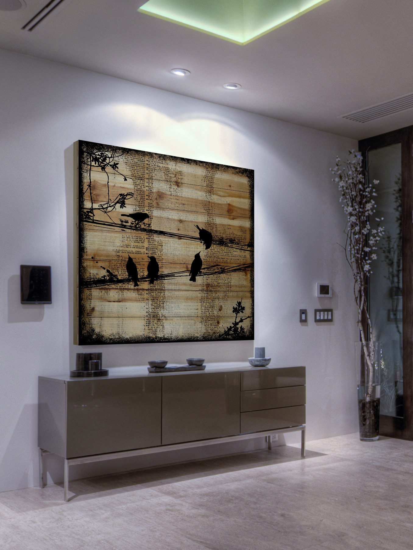 "Word Keepers" Painting Print on Natural Pine Wood