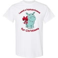 thumbnail image 3 of Inktastic I Want a Hippopotamus for Christmas T-Shirt, 3 of 5