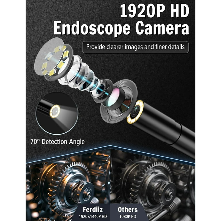 1920P HD Endoscoop Met Ledlicht, Inspectiecamera Zonder Wifi Nodig Kanaalcamera Waterdicht Ip67 Voor Android En Ios 5 M 2593800712