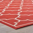 thumbnail image 2 of Marcy Indoor Geometric 8' x 11' Area Rug, Red and Ivory, 2 of 3