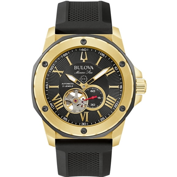 Bulova Reloj Marine Star con Esfera Negra para Hombre - 98A272