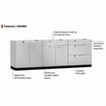 thumbnail image 3 of NewAge Products Outdoor Kitchen Stainless Steel 3 Piece Cabinet Set with 2-Door, 3-Drawer and Bar Cabinet, 3 of 14