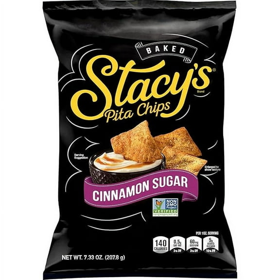 Stacy's Cinnamon Sugar Flavored Pita Chips, 7.33 Ounce