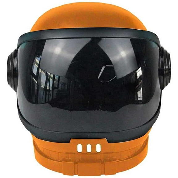 Orange Space Helmet Adult Costume Accessory