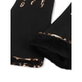 thumbnail image 3 of Isotoner Women's Leopard Print Trim Stretch Gloves, S/M, 3 of 4