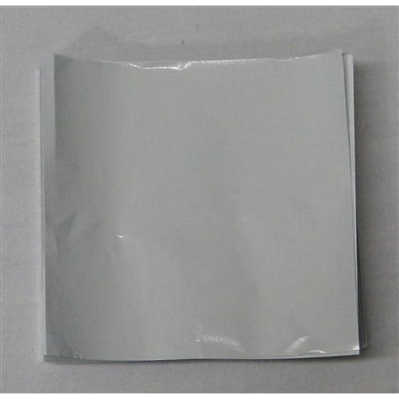 Candy Molds N More 6 x 6 inch White Confectionery Foil Wrappers, 125 Sheets