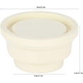 thumbnail image 2 of Pool Ladder Bumper Set - 2 White Rubber Caps for Inground Pool Steps, Universal Replacement Parts, 2 of 4