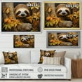 thumbnail image 4 of Designart "Serenity Sloth Resting on a Branch II" Animals Floater Framed Wall Decor, 4 of 7