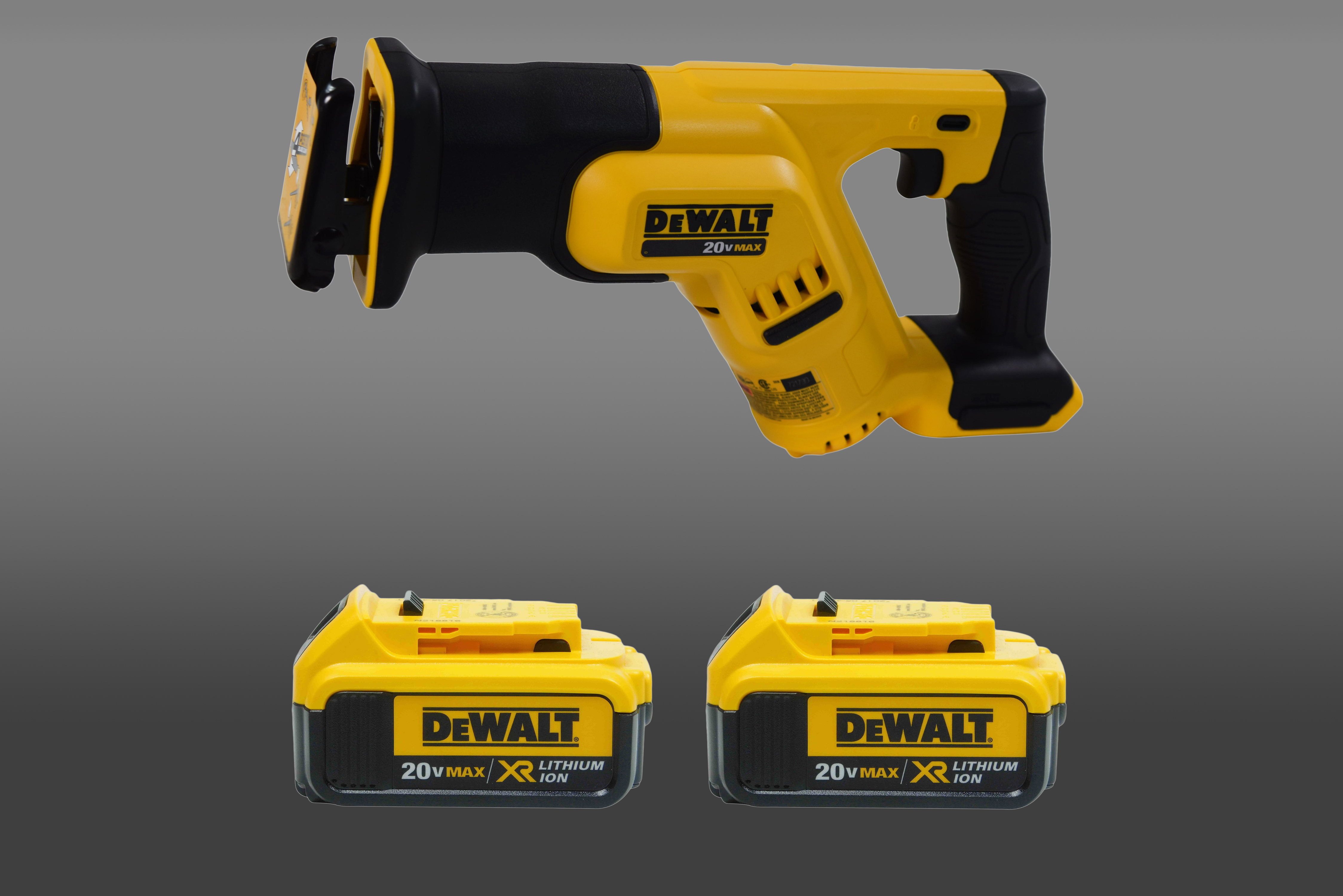 Dewalt DCS387B 20V Reciprocating Saw w/ 2 Pack DCB204 20V 4.0AH Battery