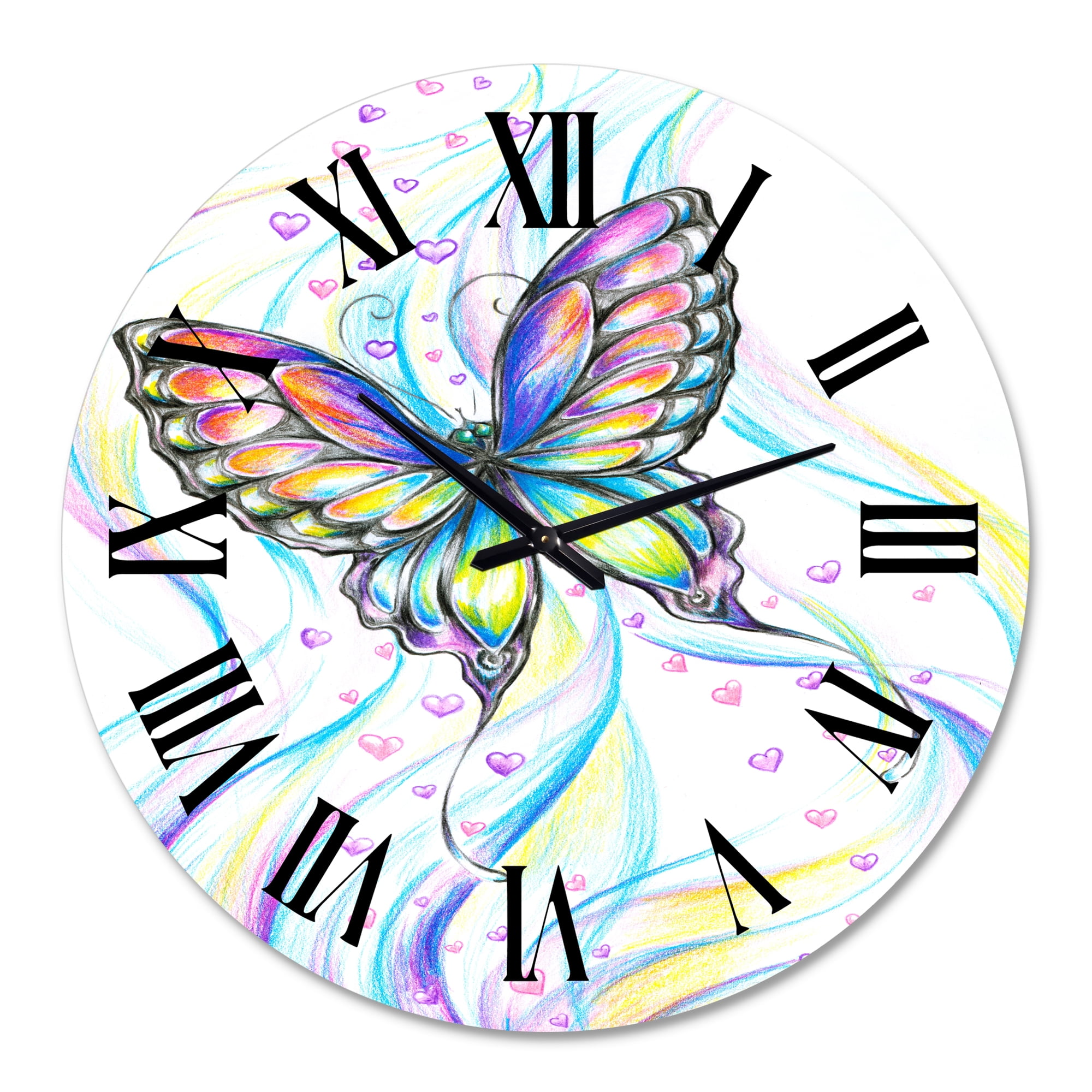 Designart 1 in Quartz Traditional Wall Clock