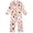 00-Pink863, variant on WOYY Toddler Girls Halloween Pajamas Long Sleeve Button Front Shirt Pants Sleepwear Set