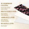 thumbnail image 6 of Peel and Stick Wallpaper Pink Butterflies Roses Dreamcatchers Black Romantic Fantasy Wall Mural 23.6in x 9.8ft Self Adhesive Removable Wall Paper Renter Friendly Wallpaper for Nursery Bedroom, 6 of 8