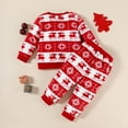thumbnail image 5 of TAmten Infant Boy Clothes Fall Winter Clothes Letter Graphic Long Sleeve Sweatshirt Pullover Fall Outfits Winter Clothes Set(Red,12-18 Months), 5 of 7
