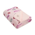 thumbnail image 3 of Paris Hilton That's Hot Luxe Plush Oversized Reversible Pink Throw, for Adults and Teens, 3 of 7