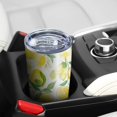 thumbnail image 5 of 20 Oz Lemon Coffee Tumbler Double Wall Insulated Stainless Steel Water Bottle | Metal Reusable Thermoses Flask with Cup Cap | Leak & Sweat Proof with Anti-Dust Lid, 5 of 7