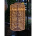 thumbnail image 2 of Esschert Design Pre-Lit Battery-Operated Cylinder Paisley Lantern - 19" - Pink, 2 of 2