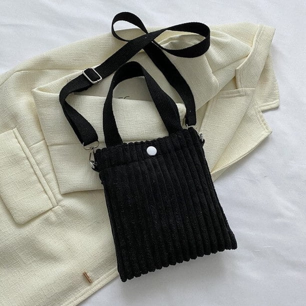 LHSHID Corduroy Female Bag Bucket Bolsas Fashion Travel Luxury Designer Handbag Bags for Women Purse Womens Tote Shoulder Messenger