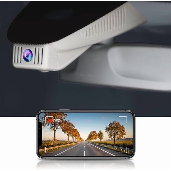 Fitcamx 4K Dash Cam Adapts for Mercedes-Benz GLC W204 W205 & C Class X253 (Model 6105)(Black), OEM Look, UHD 2160P Video, Loop Recording, Built-in WiFi & APP, G-Sensor, Easy to Install, 64GB Card