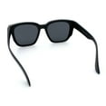 thumbnail image 6 of Polarized Fit Over Retro Rectangle Horn Rim Inset Lens Plastic Sunglasses Matte Black - Black, 6 of 6