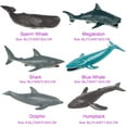 thumbnail image 2 of Ksopiavobs Animal Figures 4 pcs Realistic Plastic Mini Sea Animals Figurines Set Includes Sperm Whale, Megalodon, etc. Science Project, Learning Educational Toys, Birthday Gift for Kids Toddlers(A), 2 of 4