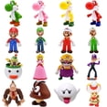 thumbnail image 1 of Figuras de la princesa Peach, Bowser Jr., Luigi, Mario Bros, juguetes de modelos creativos de Donkey Kong, Toad y Waluigi, 1 of 5