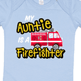thumbnail image 4 of Inktastic My Auntie is a Firefighter with Fire Truck Boys or Girls Baby Bodysuit, 4 of 5