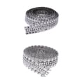 thumbnail image 1 of 2 5 yardas Bling Mesh Silver Rhinestone Mesh Roll Tape Tulle Crystal Ribbon Cake Decoración de, 1 of 9