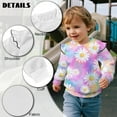 thumbnail image 6 of DISNIMO Daisy Printed Pullover for Girls Crewneck T-Shirts Long Sleeve Sweatshirt Cozy Sweater Fall Winter Clothes 2-3 Years, 6 of 7