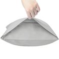 thumbnail image 2 of Kelnaro Queen Size Cotton Pillowcase 2 Pack 20x30 inches, Envelope Closure Ultra Soft Breathable Pillow Covers, Light Grey, 2 of 5