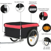 PEXMOR Two Wheel Bicycle Cargo Trailer, Black