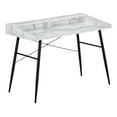 thumbnail image 2 of Monarch Specialties Computer Desk, Home Office, Laptop, 48"L, Work, White Marble Look Laminate, 2 of 8