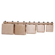 Basic Beat BB5TB 5 Block Wooden Temple Block Set, Stand Not Included