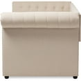 thumbnail image 3 of Baxton Studio Mabelle Modern and Contemporary Beige Fabric Trundle Daybed, 3 of 6