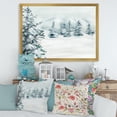 thumbnail image 3 of Designart 'Snowy Pine Trees On Mountain' Traditional Framed Art Print, 3 of 4