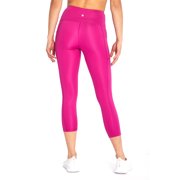 High Rise Flat Waist Mid-Calf Capri