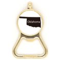 thumbnail image 1 of Oklahoma America USA Map Outline Beer Bottle Cap Opener Stainless Steel Key Chain, 1 of 3