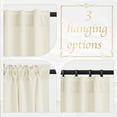 thumbnail image 5 of NICETOWN Velvet Curtains, Thermal Insulated Drapes Rod Pocket/Back Tab Room Darkening Sound Reducing Luxury Velvet Window Curtains for Living Room, Ivory White, 52"x84", 2 Panels, 5 of 10