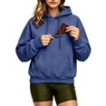 thumbnail image 2 of Trendfront Womens Snack Pocket Hoodies Long Sleeve Kangaroo Pocket Funny Food Design Casual Cozy Fall Pullover Sweatshirts, 2 of 7