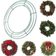 thumbnail image 3 of Marco de Corona de Alambre de 14 Pulgadas Forma de Corona Redonda de Metal Hacer Anillos Verdes para la Fiesta de Navidad Decoración Del Hogar Paquete de 4 Bricolaje, 3 of 5