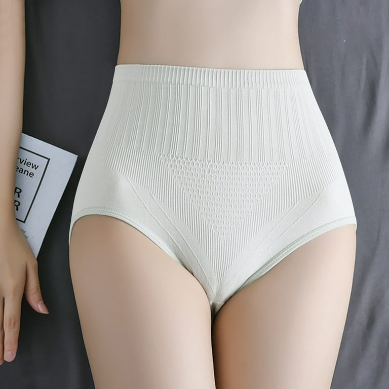 Postpartum High-waist Triangle Abdomen Lifting Pants Women Underwear Women  Briefs Black Skin Tone