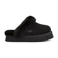 thumbnail image 2 of Ugg Disquette Women's Leather Fur Lined Chunky Slide Slippers, 2 of 4