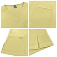 thumbnail image 6 of Mens Scrubs Medical Uniform Stretch Scrubs Set Top and Pants, 6 of 7