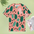 thumbnail image 4 of Leopard Print Pattern Women's Short Sleeve T-Shirt Crew Neck Casual Summer Trendy Loose Fit Tops, 4 of 6