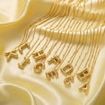 thumbnail image 6 of Gold Bubble Letter Necklace for Women, 14k Gold Plated Balloon Initial Letter Pendant Necklace Dainty Charm Initial Necklaces for Women Delicate and Trendy Custom Name Jewelry for Women, 6 of 10