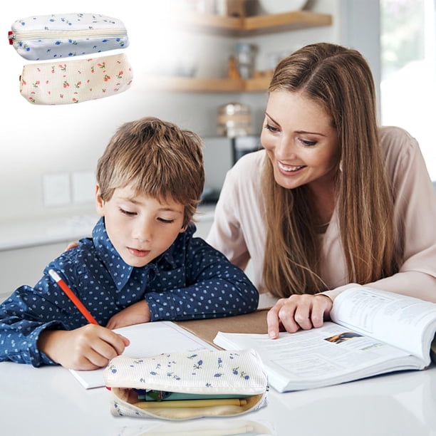 Xihbxyly Cosas Por Menos de 5 Dolares Pequeño Estuche para Bolígrafos con Fragmentos, Bonito y Fresco Estuche para Guardianes Artículos de Papelería con Forma de Corazón para Niña